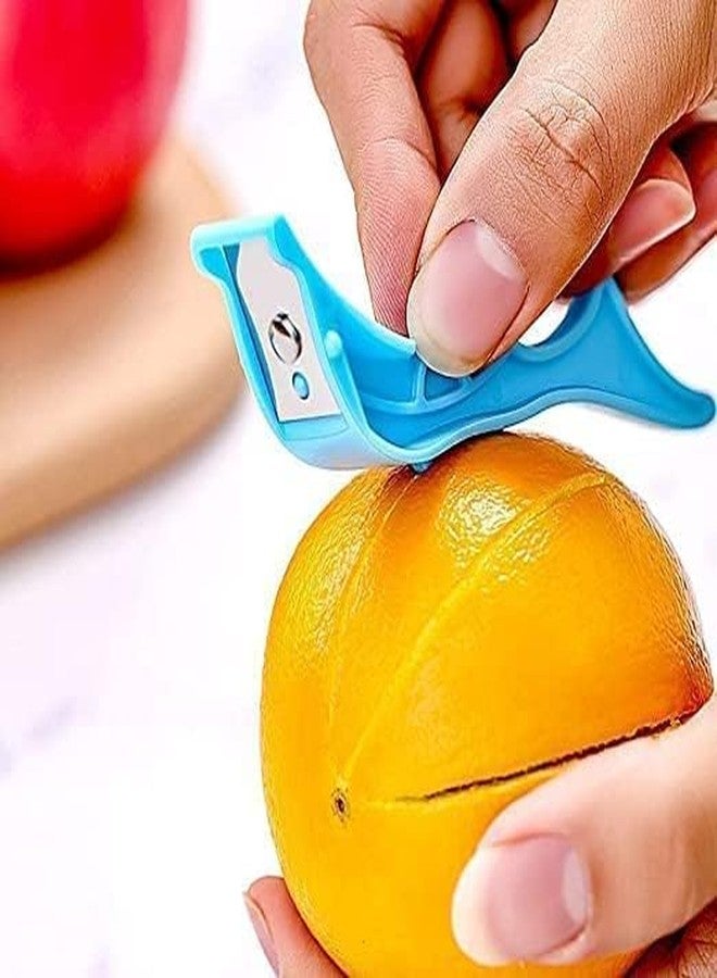 BLAPOXE 2Pcs Multifunctional Vegetable & Fruit Finger Ring Peeler for Kitchen with Stainless Steel Blades - Image 2